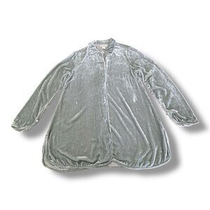 Soft Surroundings Velvet Shirt Rayon Silk Blend Office Professional Women’s Sz S